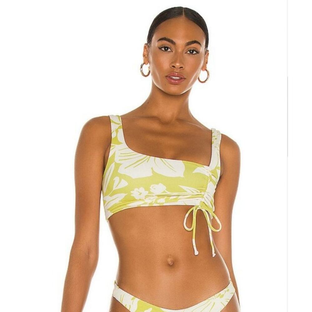 L*Space Wilder Bikini Top in Havana Blooms Green Size Small NWT